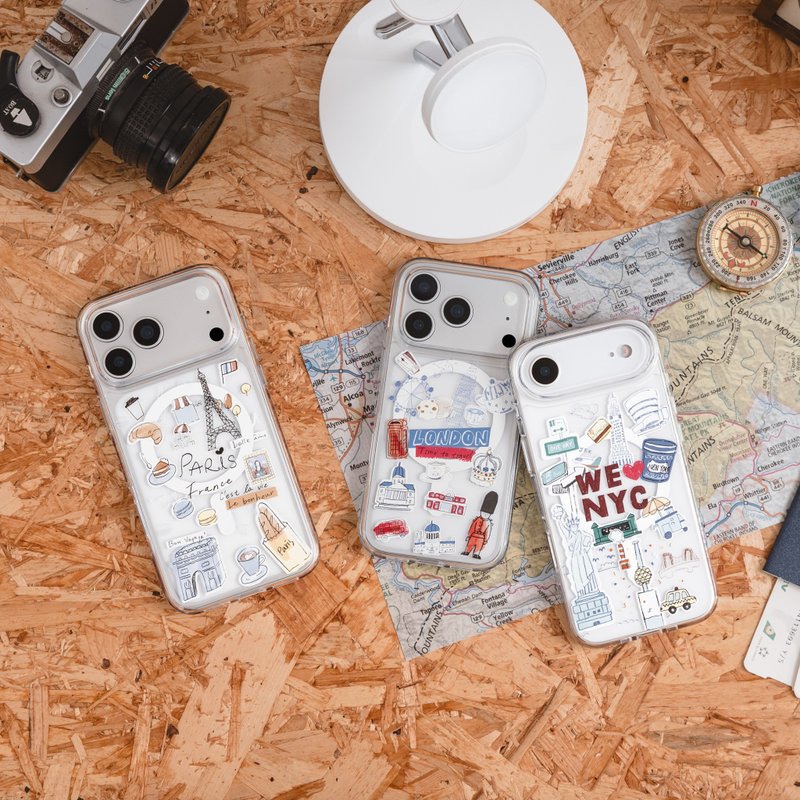iPhone 17 Style M 印花防摔手機殼 - 手機殼/手機套 - 塑膠 