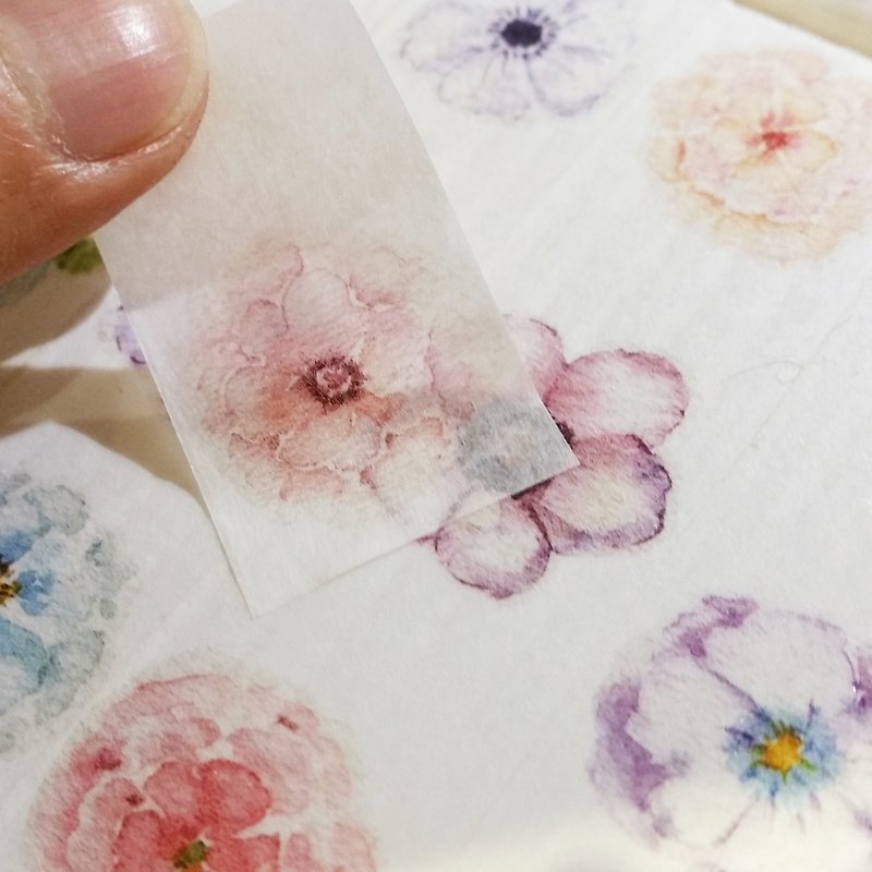 Washi Tape Flowers - มาสกิ้งเทป - กระดาษ 