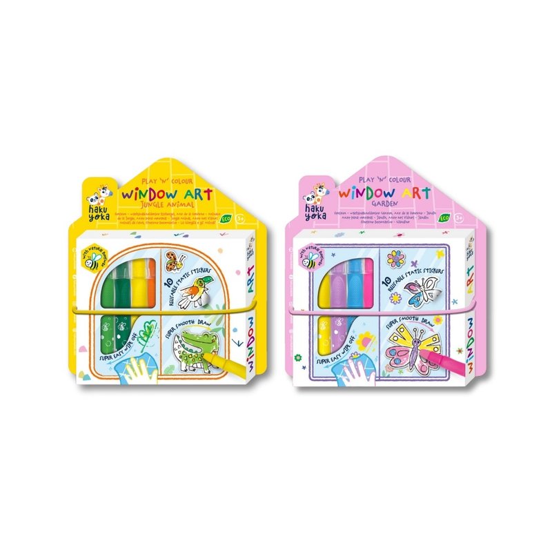【德國Haku Yoka】窗戶彩繪著色套裝(全系列兩款) - 擺飾/家飾品 - 塑膠 