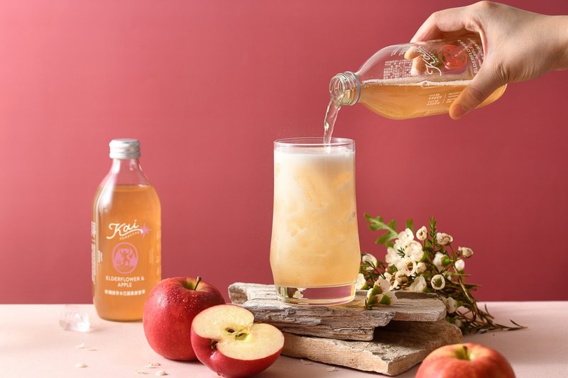 【Kai】有機接骨木花蘋果康普茶 330ml*12瓶 - 養生/保健食品/飲品 - 新鮮食材 多色
