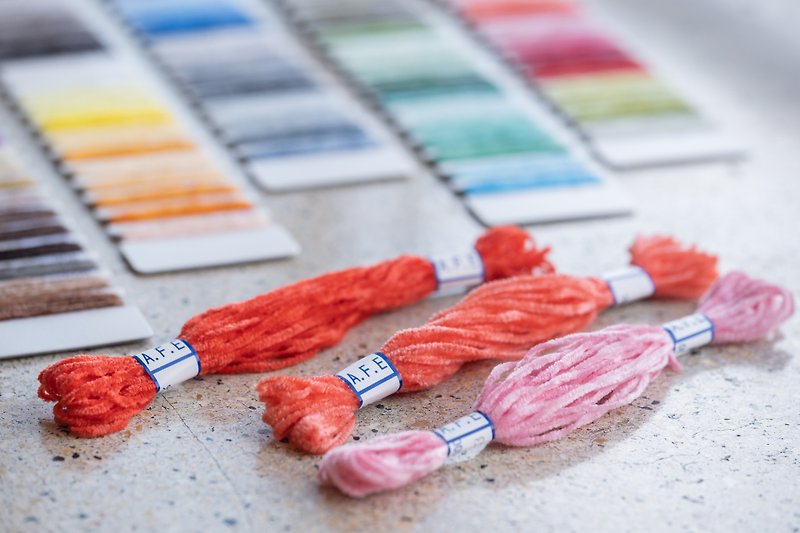 モール刺繍糸3色セット No.110/112/113 - 編み物/刺繍/羊毛フェルト/裁縫 - 刺しゅう糸 ピンク