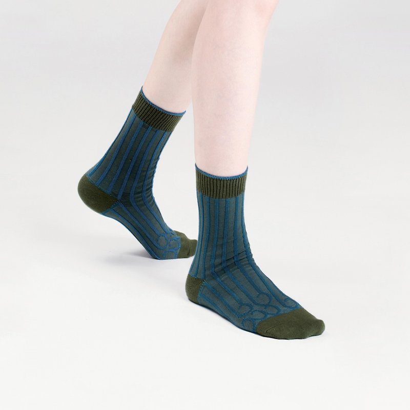 欠3/4襪 - 襪子 - 其他材質 綠色