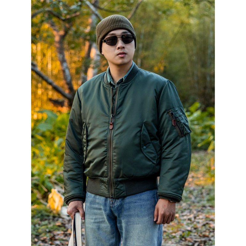 外套 MA-1 飛行夾克 空軍外套 美軍 元年版本 兩色 bomber jacket - 男夾克/外套 - 其他材質 綠色