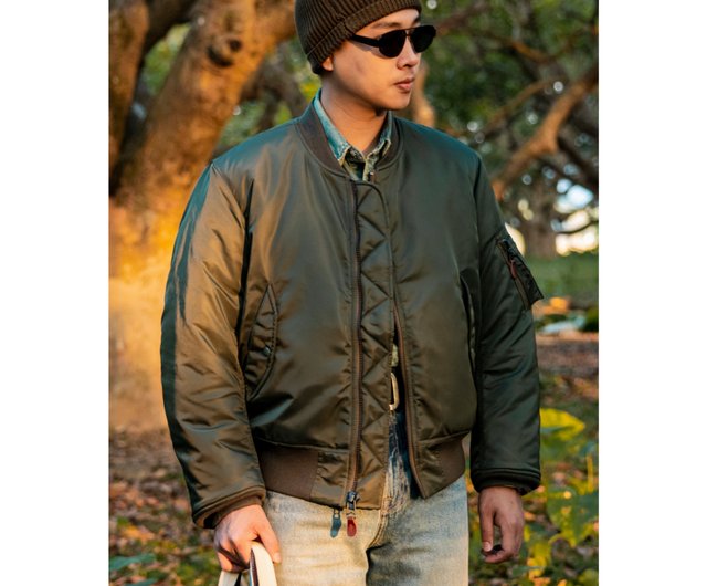 Daini ダイニ MA-1フライトジャケット カーキ フリンジ ボンバー Daini ダイニ MA-1フライトジャケット カーキ フリンジ ボンバー