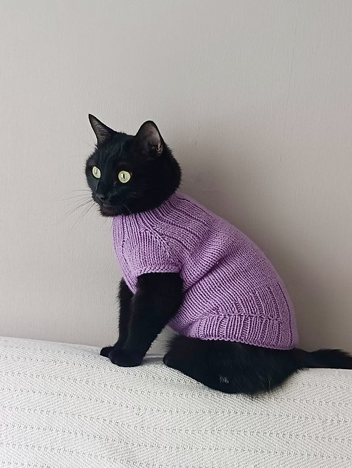 StylishCatDesign Cat sweater for cat Sphynx cat clothes for pets Dog sweater Knitting cat jumper