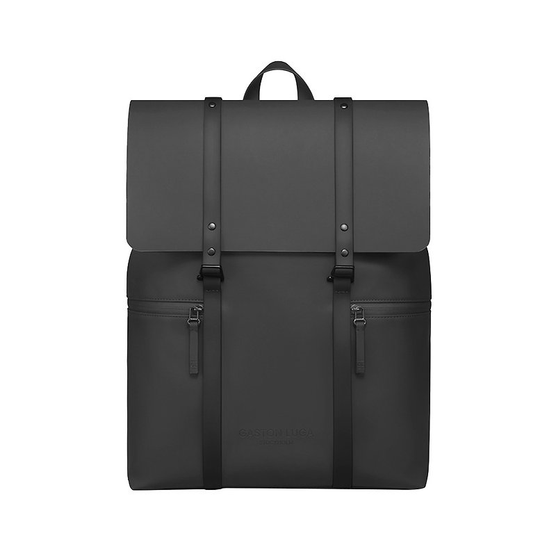 GASTON LUGA Splash 2.0 Personalized Backpack 16 Inches - Classic Black【In Stock】 - กระเป๋าเป้สะพายหลัง - วัสดุอื่นๆ สีดำ