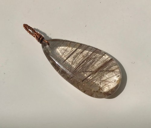 Could9Crystal 銅髮晶 吊墮 吊咀 天然水晶 冰透 擺設 水晶原礦 原石 crystal