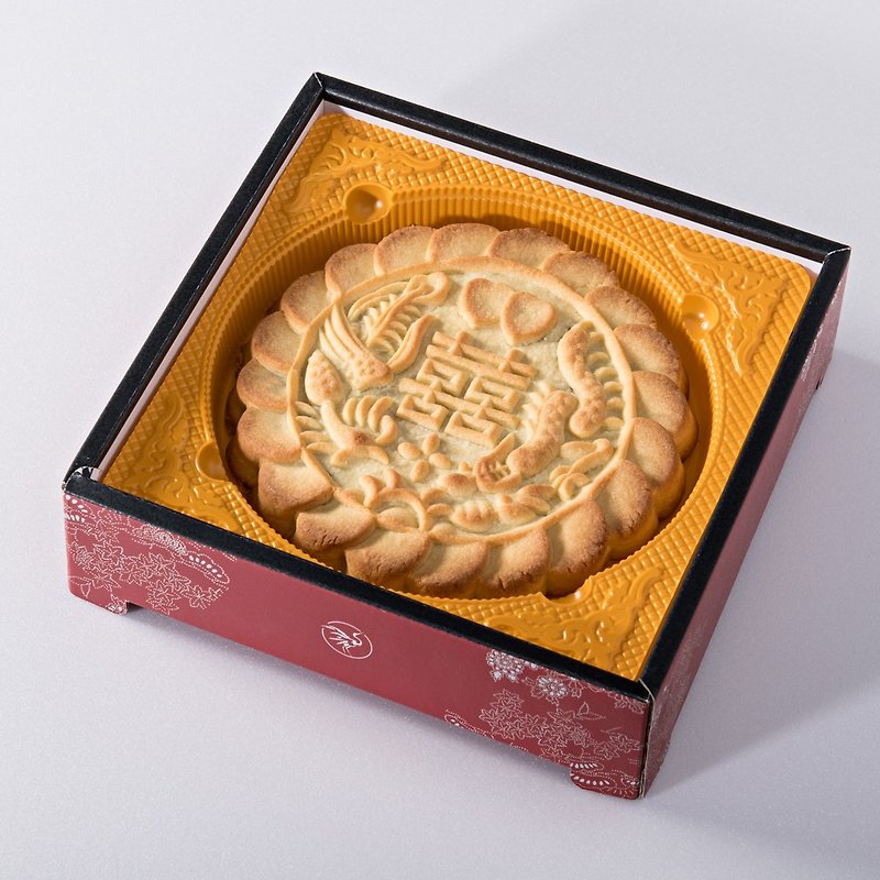 Chinese-style cake flatbread with sesame and pineapple - คุกกี้ - กระดาษ หลากหลายสี