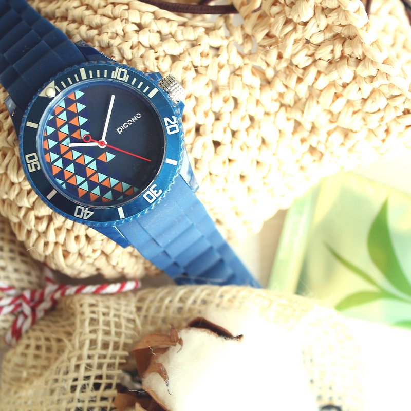 【PICONO】普普馬戲團系列-快樂魚(藍) / BA-PP-01 - 女錶 - 塑膠 藍色