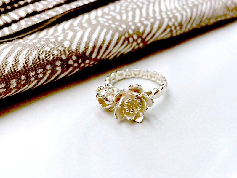 Flower buds of the floral series - General Rings - Sterling Silver Silver