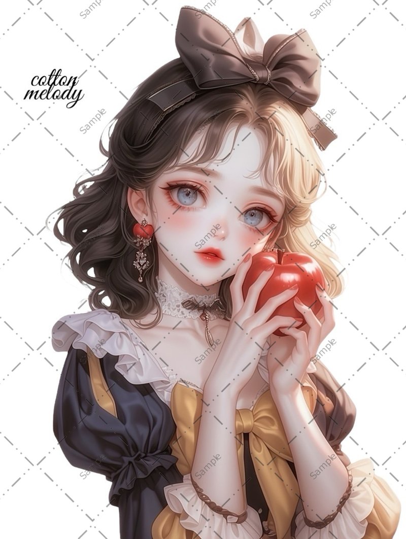original sticker no.1214 人物ステッカー オリジナルステッカー 人物ステッカー 女の子ステッカー オリジナル人物ステッカー - 貼紙 - 紙 