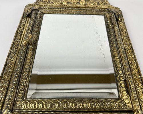 アンティーク ミラーキャビネット 衣類ケア/鍵付き ブロンズ 1930 年代