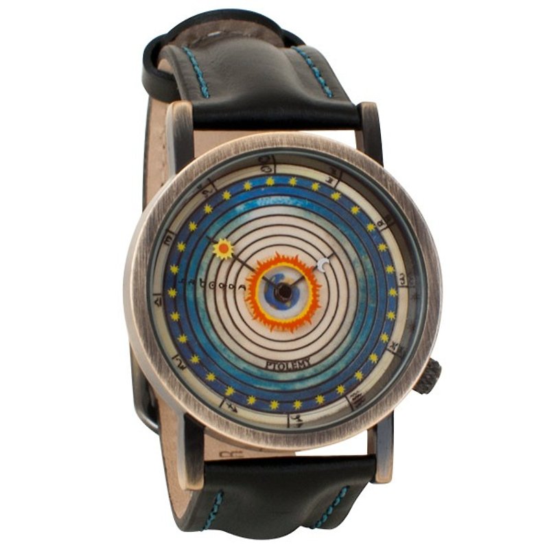 天動説宇宙ユニセックス腕時計 - 腕時計 - 金属 多色