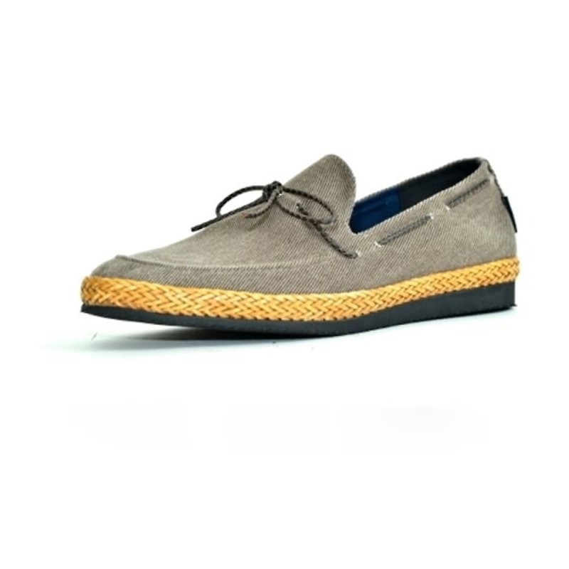 [Dogyball]JB7 Tour Handmade Rattan Shoes - Brown - รองเท้าอ็อกฟอร์ดผู้ชาย - ผ้าฝ้าย/ผ้าลินิน สีนำ้ตาล