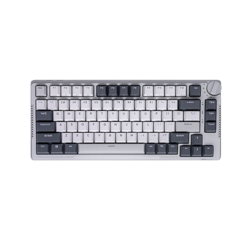 【RK】RK-H81 75% Bluetooth three-mode wireless mechanical keyboard k yellow axis RGB White Night Chinese - อุปกรณ์เสริมคอมพิวเตอร์ - พลาสติก ขาว