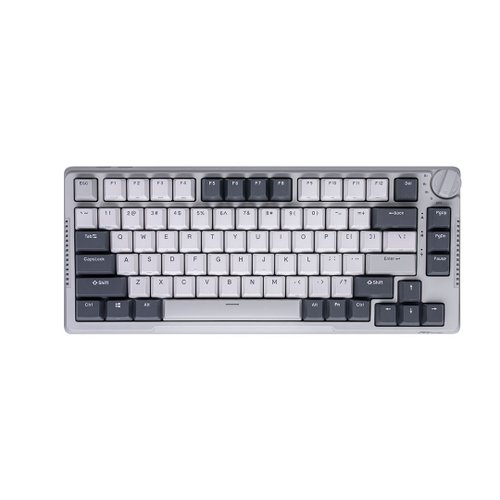 ROYAL KLUDGE 臺灣獨家代理 【RK】RK-H81 75% 藍牙三模無線機械鍵盤 k黃軸 RGB 白夜 中文