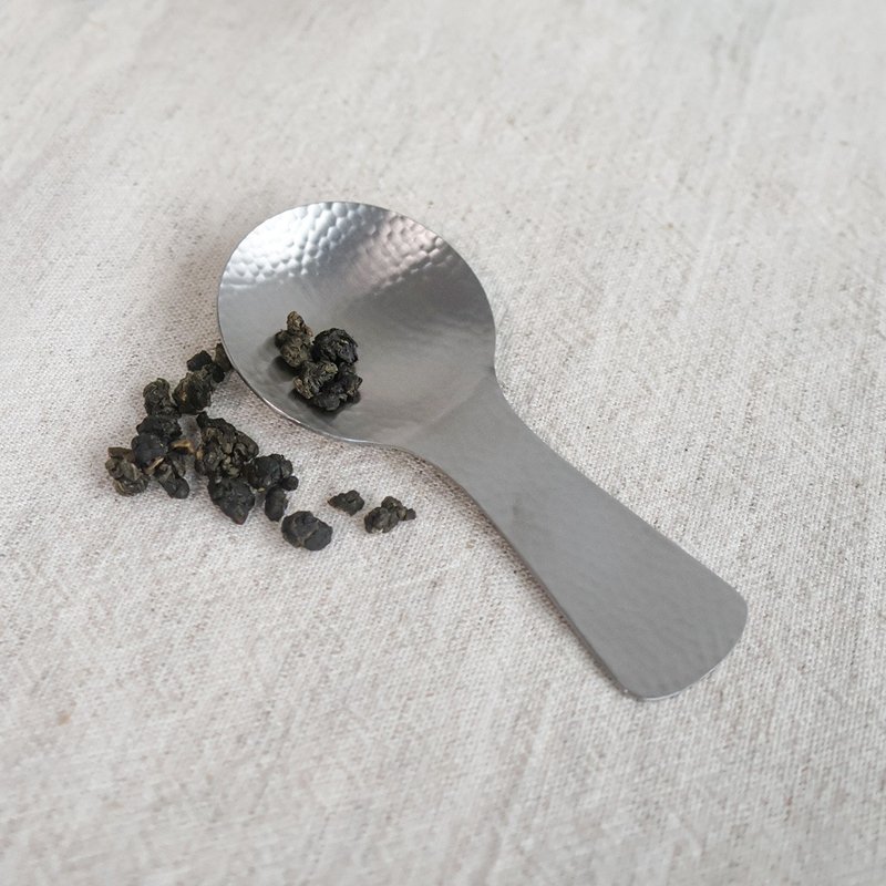SALUS日本製 和風鎚目紋茶葉匙 - 茶壺/茶杯/茶具 - 不鏽鋼 銀色