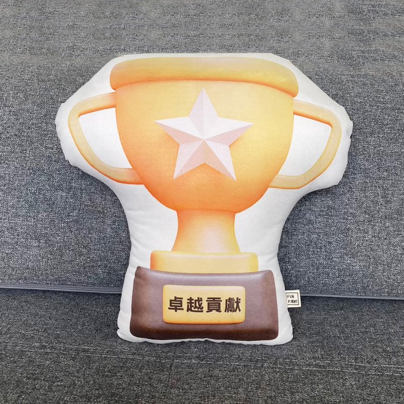 【FunPrint】 Trophy pillow - หมอน - วัสดุอื่นๆ สีเหลือง