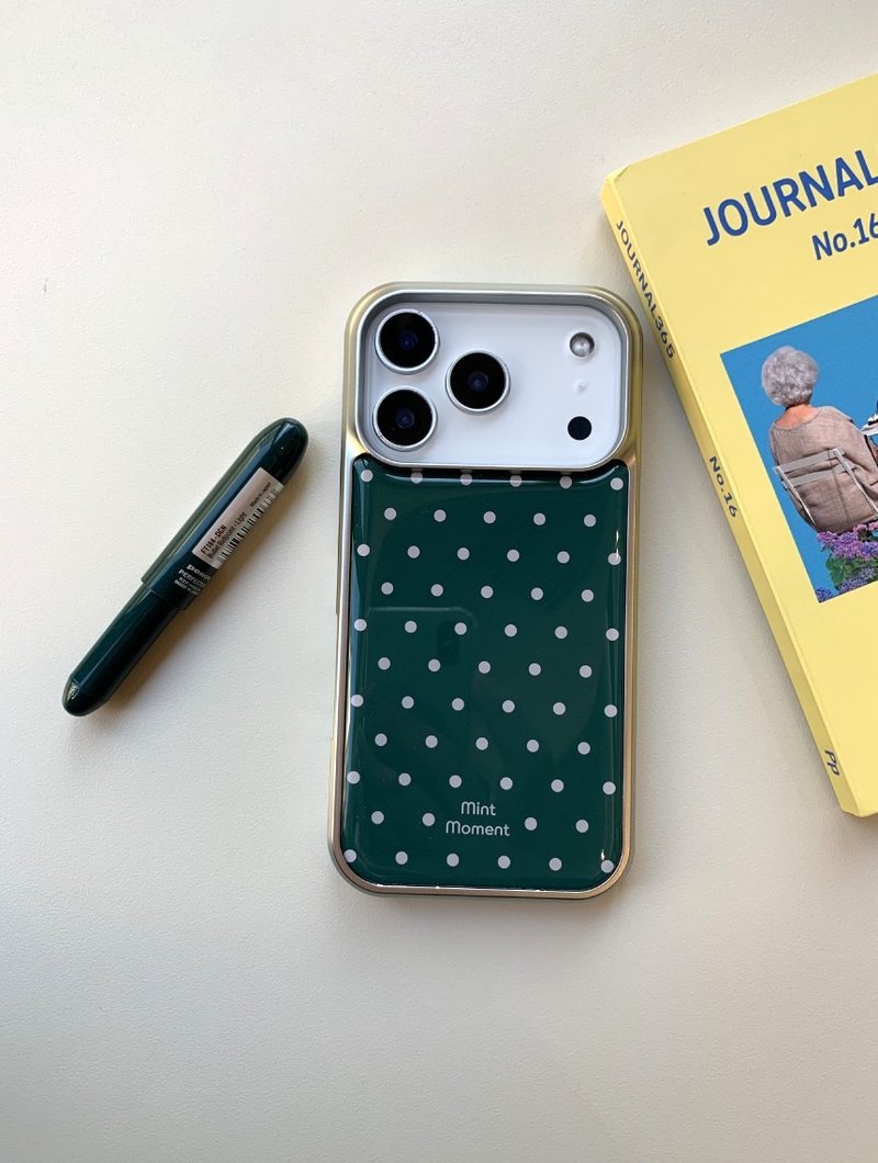 Deep Green Epoxy Glossy magsafe case - Phone Cases - Other Materials 