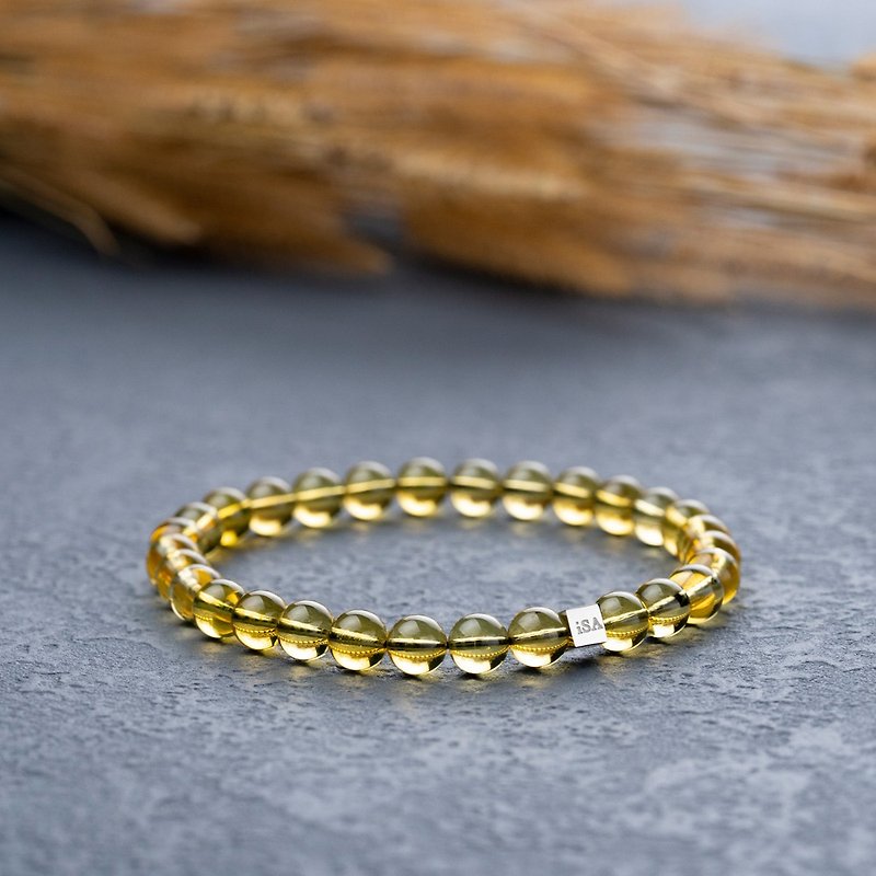 Blue Amber | Natural Energy Bracelet | 6-7mm - Bracelets - Crystal Yellow