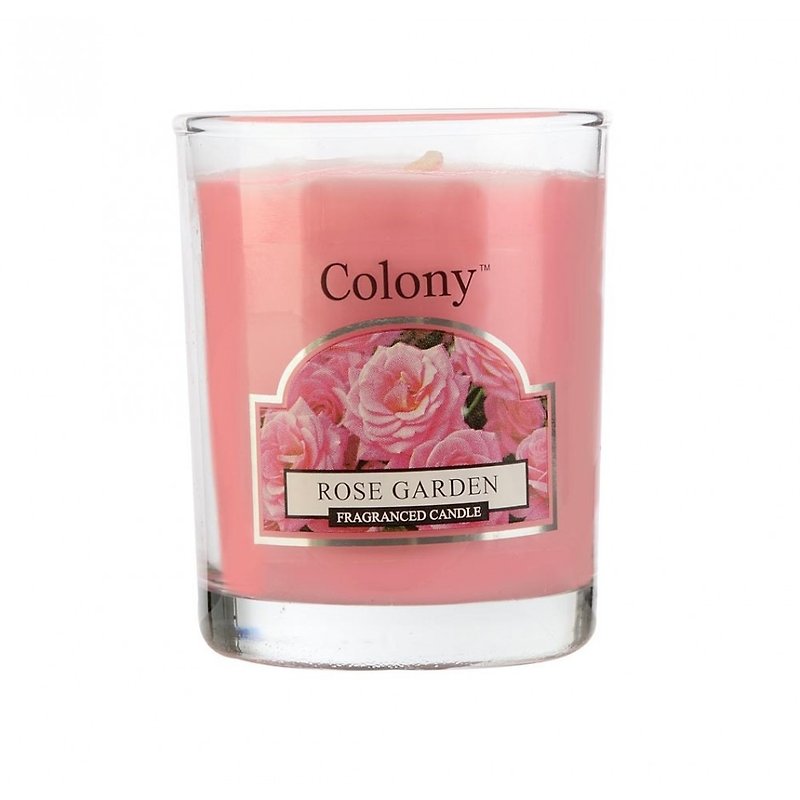 British Candle Colony Series Rose Garden Small Canned Candles - เทียน/เชิงเทียน - แก้ว 