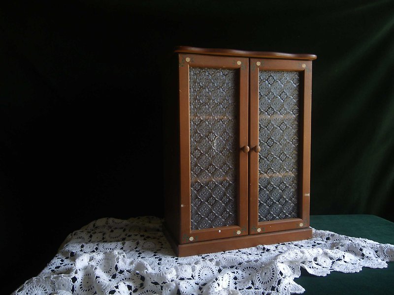 [OLD-TIME] Early Taiwan Begonia Flower Glass Cabinet - Storage - Other Materials 