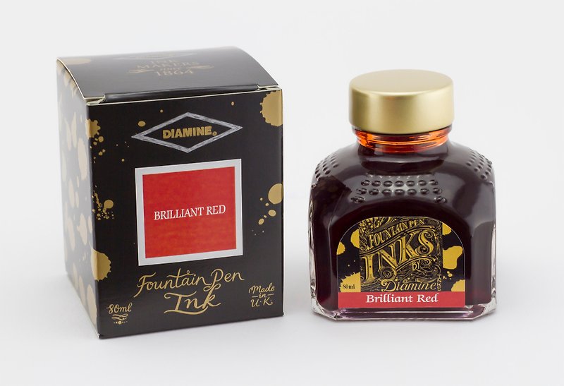 Diamine Brilliant Red fountain pen ink - Ink - Glass Red