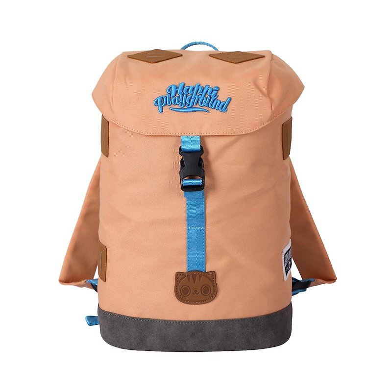 Street Explorer Kids Backpack (Cotton Color) HappiPlayGround - กระเป๋าสะพาย - เส้นใยสังเคราะห์ สีกากี