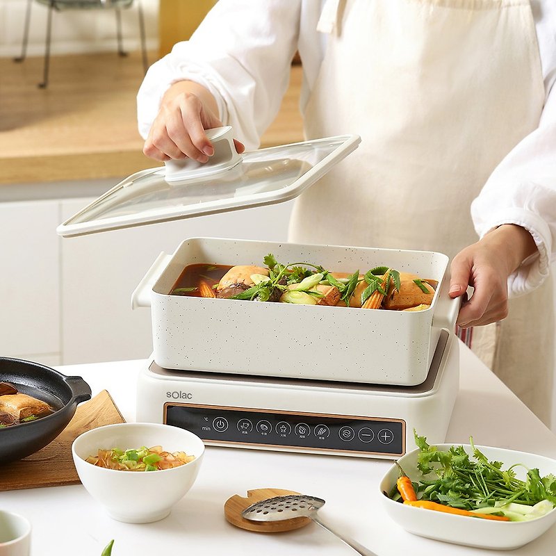 Beautiful Kitchen Appliances | sOlac SMG-020W Multifunctional Ceramic Electric Grill - เครื่องใช้ไฟฟ้าในครัว - วัสดุอื่นๆ สีนำ้ตาล