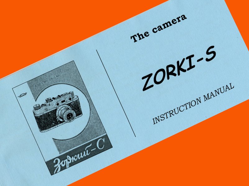 ENGLISH MANUAL for ZORKI-S USSR Leica copy 35mm film camera INSTRUCTION BOOKLET - 相機/拍立得/底片相機 - 紙 