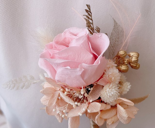 結婚式のコサージュ新郎のコサージュ - ショップ misshuami 観葉