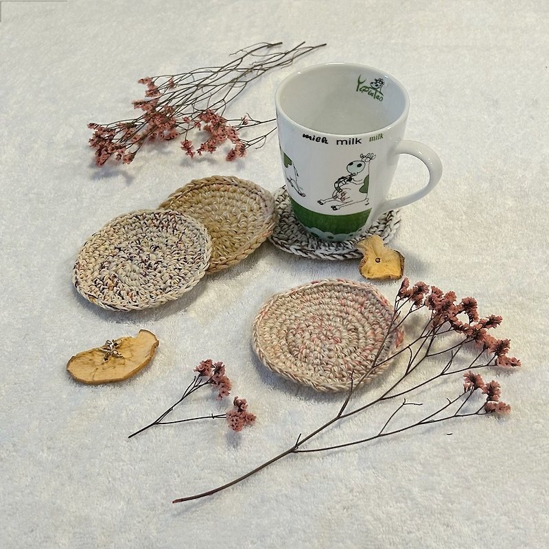 編織杯墊/墊子 - 悠閒的下午茶 - 擺飾/家飾品 - 棉．麻 卡其色