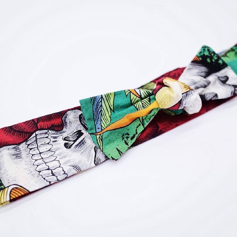 Rock & roll straps hair band with hair band limited hair band - Headbands - Cotton & Hemp Multicolor