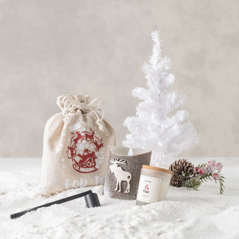 【交換禮物】Vana Candles 聖誕快樂神秘禮袋-白色鈴鐺 #隨機出貨 - 香氛蠟燭/燭台 - 蠟 白色