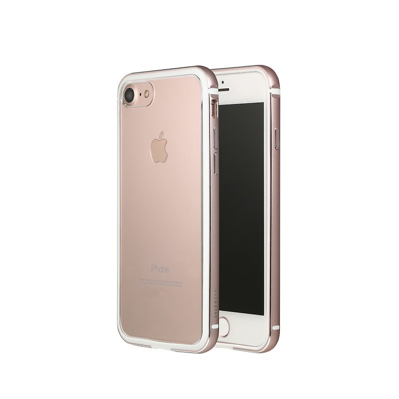 OVERDIGI LimboX iPhone7 / 8 / 2020SEデュアルマテリアルアルミニウム合金フレームローズゴールド - その他 - 金属 ピンク
