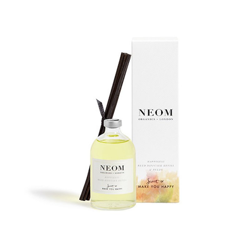 【換季保養】NEOM 幸福愉悅室內擴香補充瓶 - 100ml - 香氛/精油/擴香 - 玻璃 白色