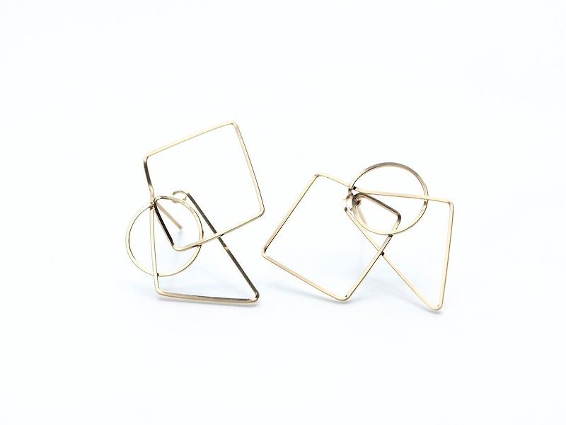14 kg f - figure easy catch pierced earrings - Earrings & Clip-ons - Gemstone Gold