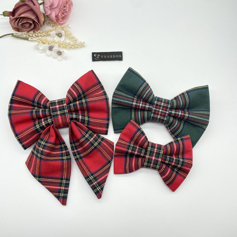 Classic Plaid BowTie / Sailor Bow - Clothing & Accessories - Cotton & Hemp 