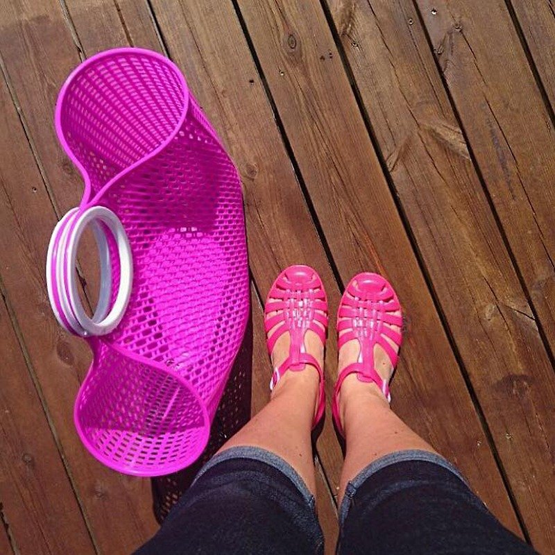 Playful pink Rosa. ROSA Colorful Jelly shopping basket - Big <UK Sun Jellies> - Handbags & Totes - Plastic Pink