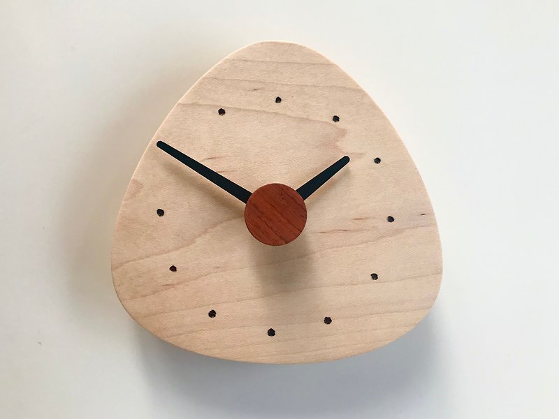 Umeboshi rice ball wall clock - Clocks - Wood Gold