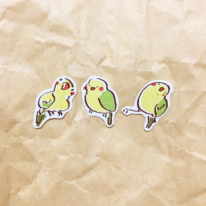 Secretly approaching you a set of small colored stickers - Stickers - Paper Yellow