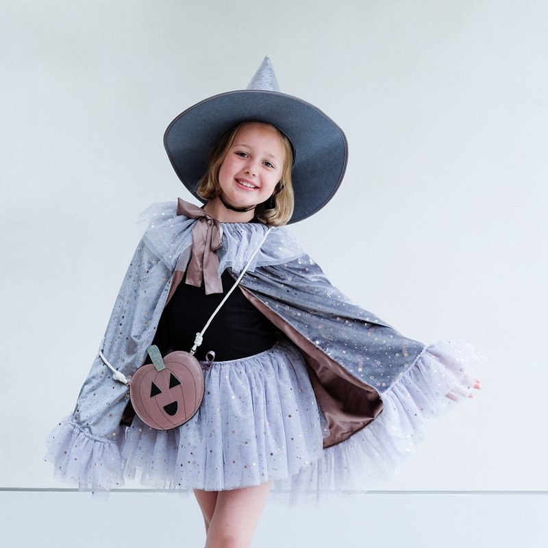 British Mimi & Lula_AW24_Dress Up Party-Graceda Witch Velvet Cape - Baby Accessories - Polyester 