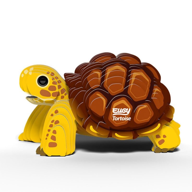 EUGY 3D Cardboard Kit Set Model - 104 Tortoise - Puzzles - Paper Brown