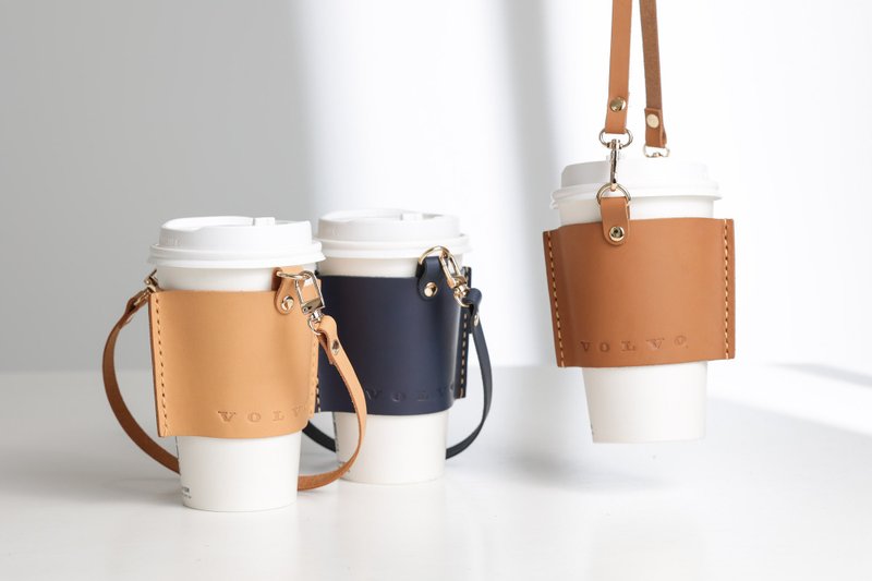 [95% off for two people] Vegetable-tanned cup sleeves_Bag DIY course (free engraving)_Cultural Coin - Leather Goods - Genuine Leather 