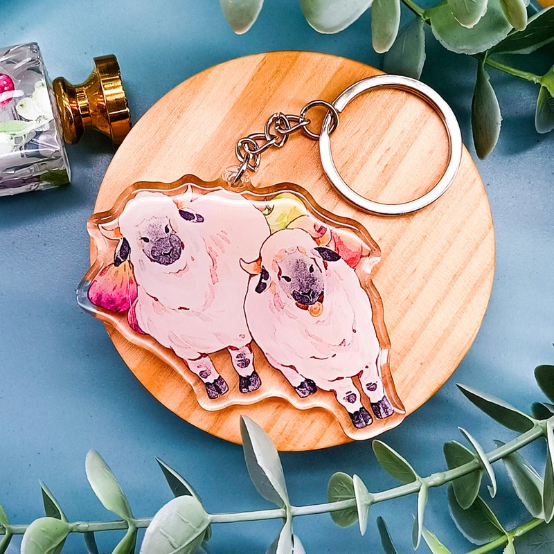 Swaledale Sheep B/ stationery charm_ keychain - ที่ห้อยกุญแจ - พลาสติก หลากหลายสี