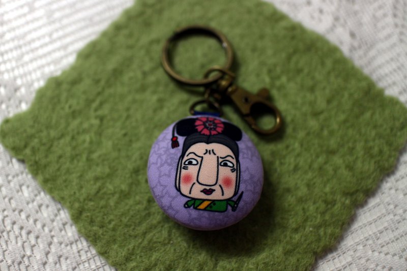 Play not tired _ Macaron key ring / ornaments (bad guy series _ Rong Momo) - Keychains - Polyester 