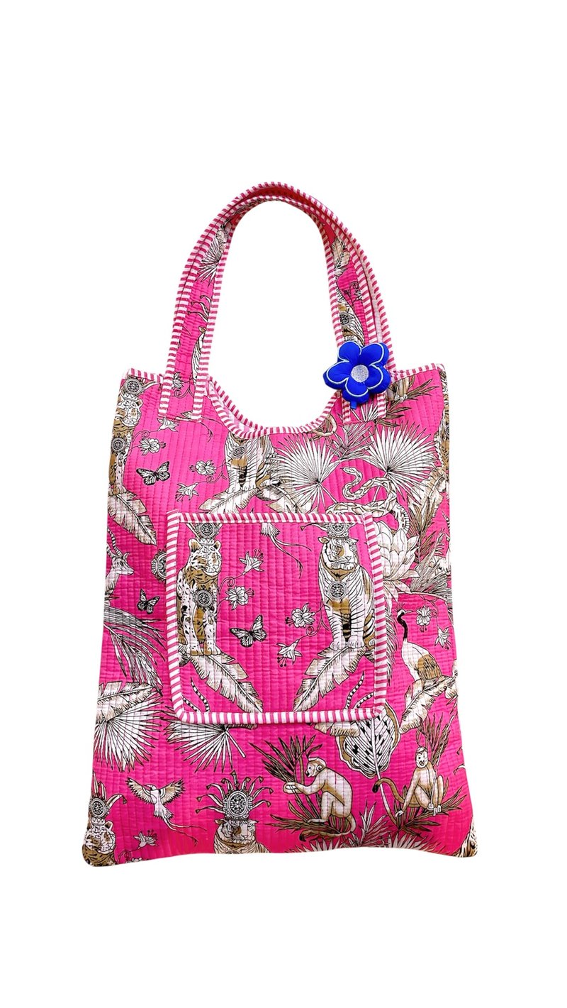 Safari 上膊大tote 袋 - 側背包/斜背包 - 其他材質 粉紅色