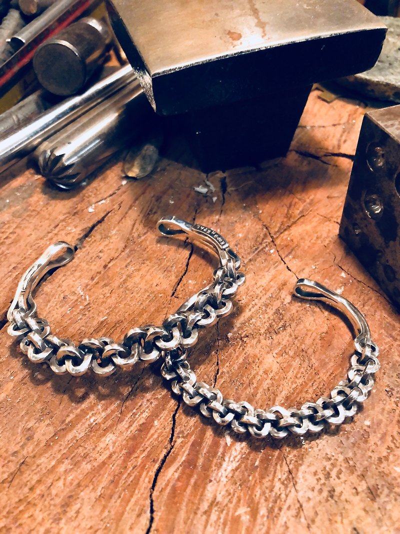 Woven sterling silver bracelet women - Bracelets - Other Metals 