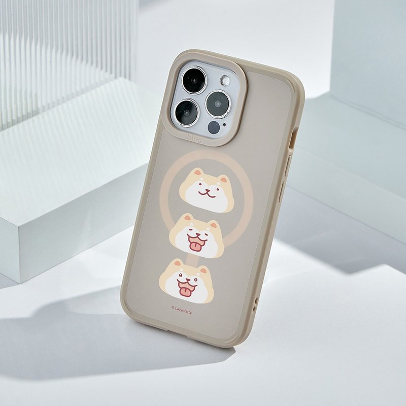 胖才可愛柴犬奶油峽谷強悍MagSafe iPhone手機殼 - 手機殼/手機套 - 矽膠 多色