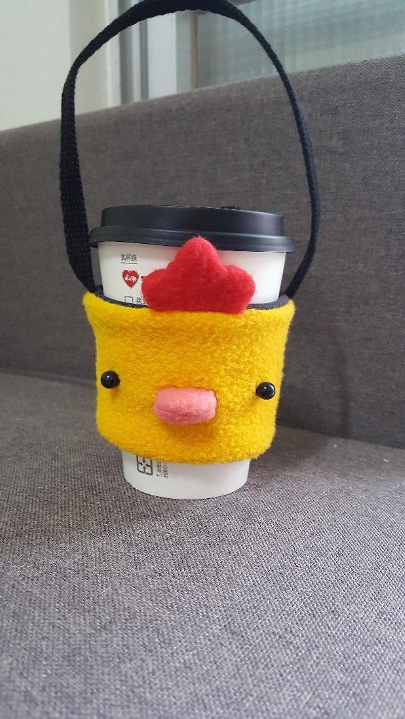 Chicken Drink Cup Holder/Bag - ถุงใส่กระติกนำ้ - ผ้าฝ้าย/ผ้าลินิน 